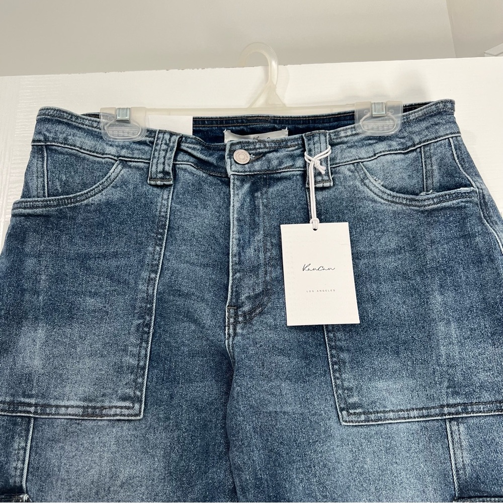 KanCan Avery Straight Leg Cargo Jeans - Picture 3 of 12